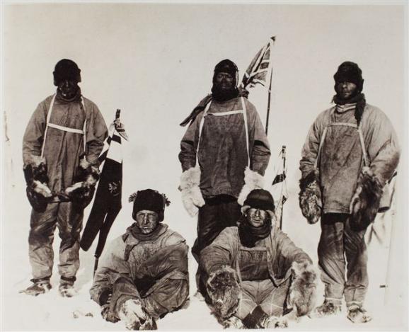 El grupo britanico en el Polo Sur