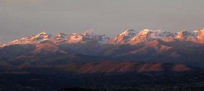 Pirineos desde Monrepos. Foto: Sebastián Álvaro