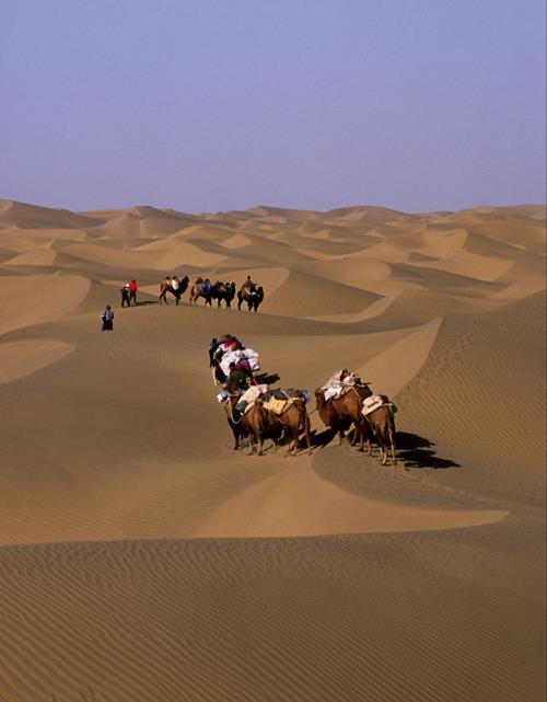 Travesía del desierto del Taklamakan. Foto: Sebastián Álvaro